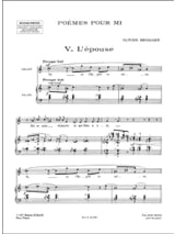 Poèmes Pour Mi - 2ème livre - MESSIAEN - Partition - Mélodies